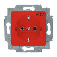 BUSCH-JAEGER Steckdoseneinsatz 20 EUC/DV-217-101 rot RAL...