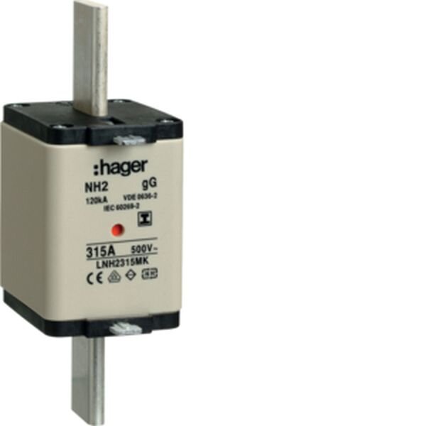 HAGER NH-Sicherungseinsatz LNH2315MK NH2 gG 500V 315A Iso-Griff