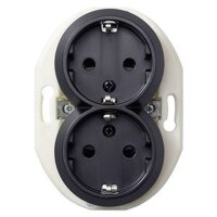 ELSO Doppelsteckdose WDE011322 KS sw Renova