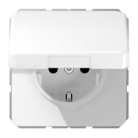 JUNG Steckdose SCHUKO CD1520BFKIKLWW mit Klappdeckel...