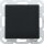 GIRA Blindabdeckung 0268005 + Tragring System 55 Schwarz matt