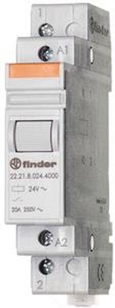 FINDER Installations-Relais 22.21.8.230.4000 1S 20A 230VAC