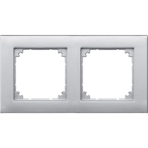 MERTEN Rahmen M-PLAN 486260 2fach aluminium