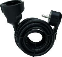 PROT Schutzkontakt-Flachstecker PSKFL5s H05VV-F 5m schwarz
