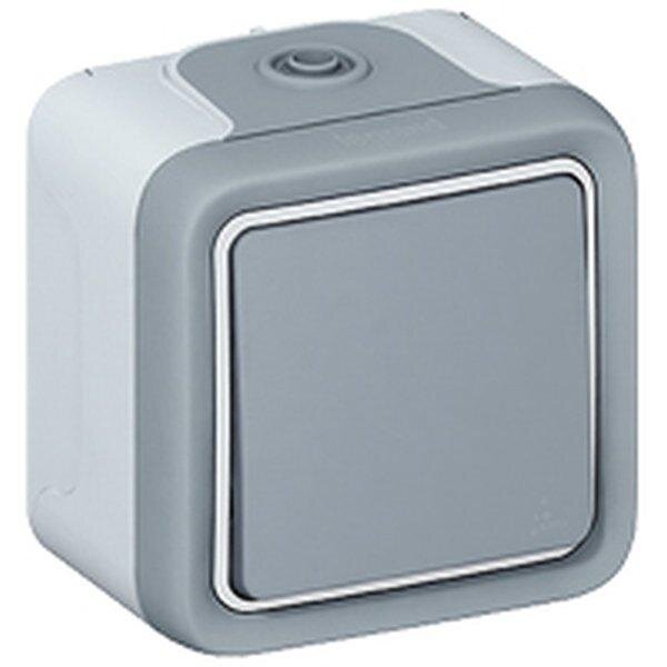 LEGRAND Wipptaster Plexo IP55 69720 Schliesser 1polig FR AP grau