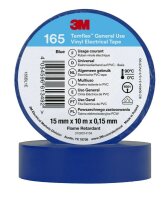 3M Temflex Isolierband 165 Blau 15mmx10m