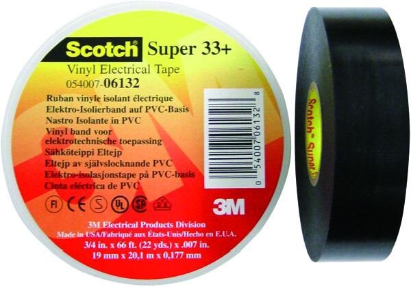 3M Isolierband Super33+-19x20 19mmx20m schwarz