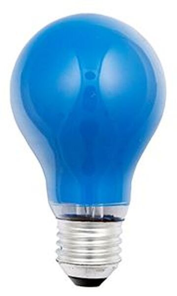 Scharnberger &amp; Hasenbein Gl&uuml;hlampe B 60x105mm E27 230V 25W blau