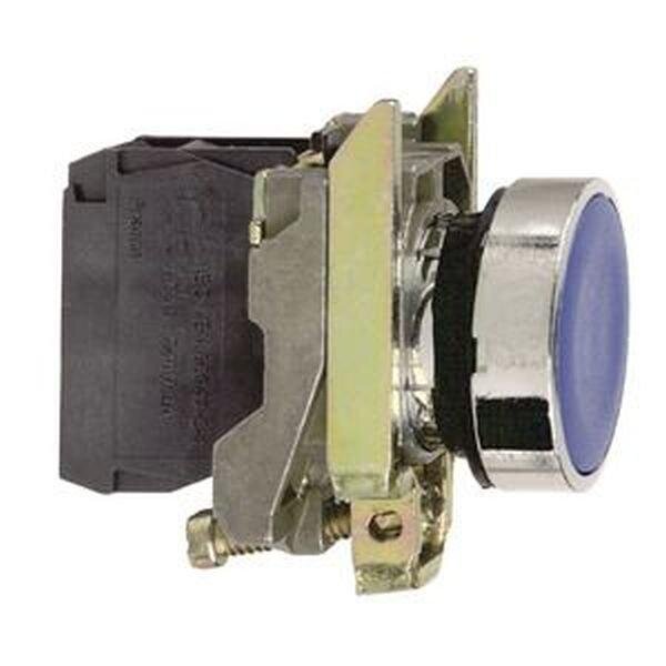 Schneider Electric Drucktaster XB4BA61 Flach blau