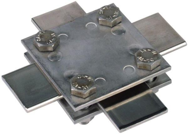 DEHN Kreuzst&uuml;ck 318233 ohne Zwischenplatte NIRO (V4A)