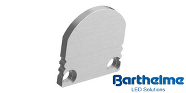 BARTHELME Endkappen-Set LB24 BARdolino hoch halbru.Alu elox (PK=2Stk)