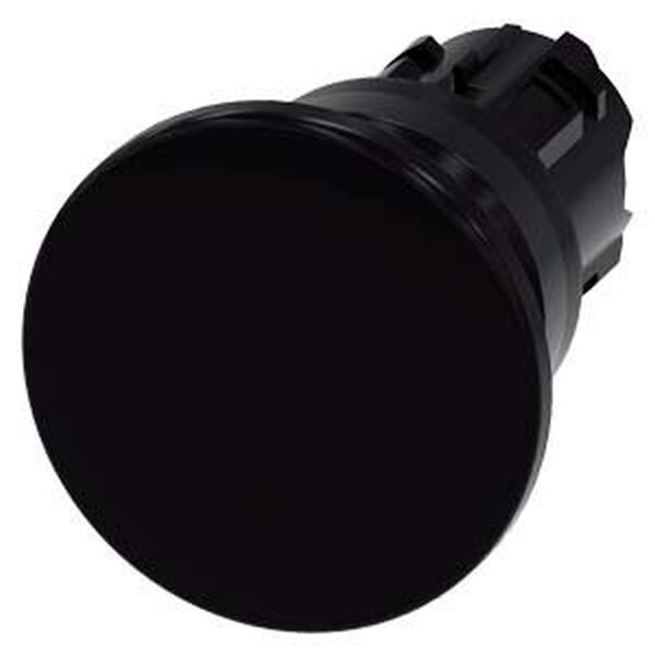 SIEMENS Pilzdrucktaster 22mm rund schwarz 40mm