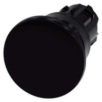 SIEMENS Pilzdrucktaster 22mm rund schwarz 40mm