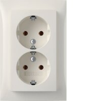 BERKER Doppelsteckdose SCHUKO 47748989 Abdeckplatte S.1...