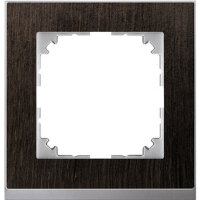 MERTEN Rahmen M-Pure MEG40103671 1fach Wenge/aluminium Decor