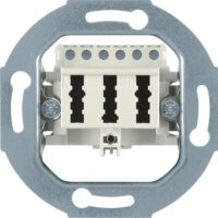BERKER TAE-Steckdose 450002 3x6NFN weiss