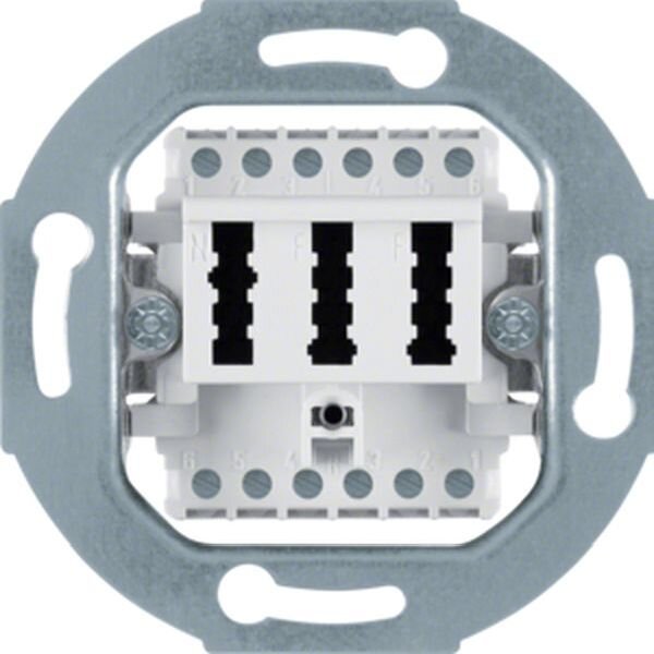 BERKER TAE-Steckdose 454409 2x6/6NFF polarweiss