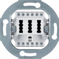 BERKER TAE-Steckdose 454409 2x6/6NFF polarweiss