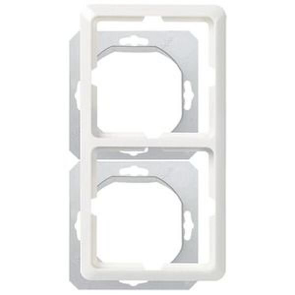 ELSO Rahmen 224244 2fach FASHION IP44 reinwei&szlig;