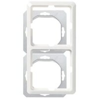 ELSO Rahmen 224244 2fach FASHION IP44 reinweiß