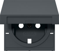 GIRA Abdeckung 492228 SCHUKO-SDO Klappdeckel System 55...