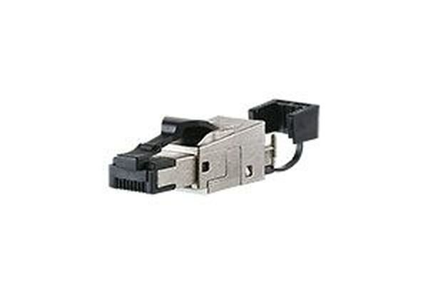 METZ CONNECT RJ45-Stecker feldkonfektionierbar CAT6A-ISO IP20 Kabelzuf&uuml;hrung gerade