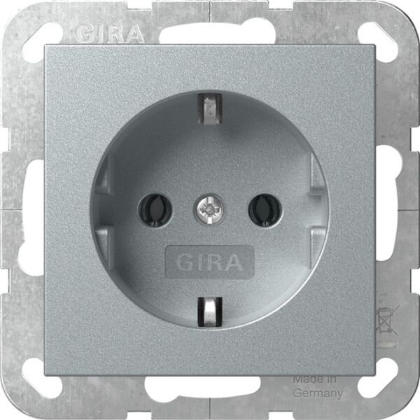 GIRA Steckdose SCHUKO 418826 System 55 F Alu (lackiert) 16 A 250 V~
