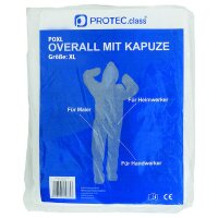 PROT Overall POXL Gr.XL m. Kapuze weiß