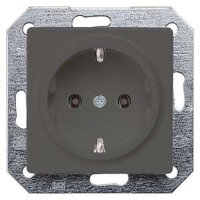 SIEMENS Steckdose SCHUKO 5UB1921 carbon-metallic 10/16A 250V
