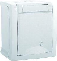 Pacific Steckdose FR-Aufputz weiß 90591108-DE