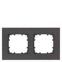 SIEMENS Rahmen 5TG1112-2 2fach carbon-metallic 161x90mm