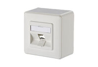 METZ CONNECT Moduldose 1Port AP leer 43mm reinweiß