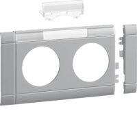 HAGER TEHALIT Modularblende 2fach Steckd beschr. 80mm...