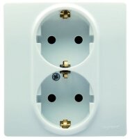 LEGRAND Steckdose SCHUKO 664543 Niloe 2fach ultraweiss