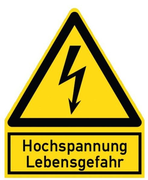 PROT Warnzeichen Hochspannung PWZHS (200x244mm)