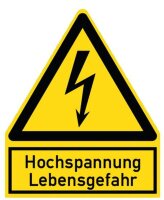 PROT Warnzeichen Hochspannung PWZHS (200x244mm)