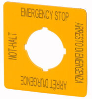 EATON Not-Halt-Schild M22-XYK11