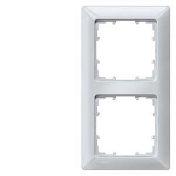 SIEMENS Rahmen 5TG2552-3 2fach aluminium-metallic