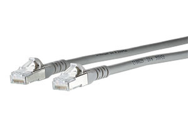 METZ CONNECT Patchkabel Cat6A ISO/IEC 10G AWG26 2xRJ45 grau 2,5m