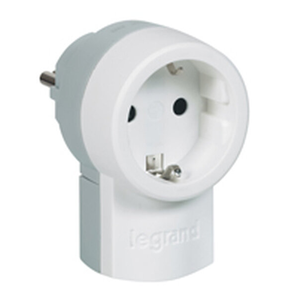 LEGRAND Stecker mit integr. Steckdose 050462 weiss