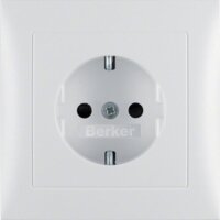 BERKER Steckdose SCHUKO 47229909 m. Abdeckpl. u erh....