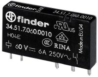 FINDER Steck-/Printrelais 34.51.7.060.0010