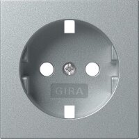 GIRA Abdeckung 492026 SCHUKO-SDO Sys55 F alu
