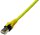 PROTEC.net Patchkabel halogenfrei gelb PPK6A Cat6A-ISO 4P27 S/FTP 2xRJ45 1,5m