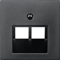 MERTEN Zentralplatte 298014 UAE-Einsatz 2f. anthrazit