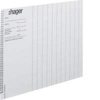 HAGER Beschriftungsbögen ZZ90B