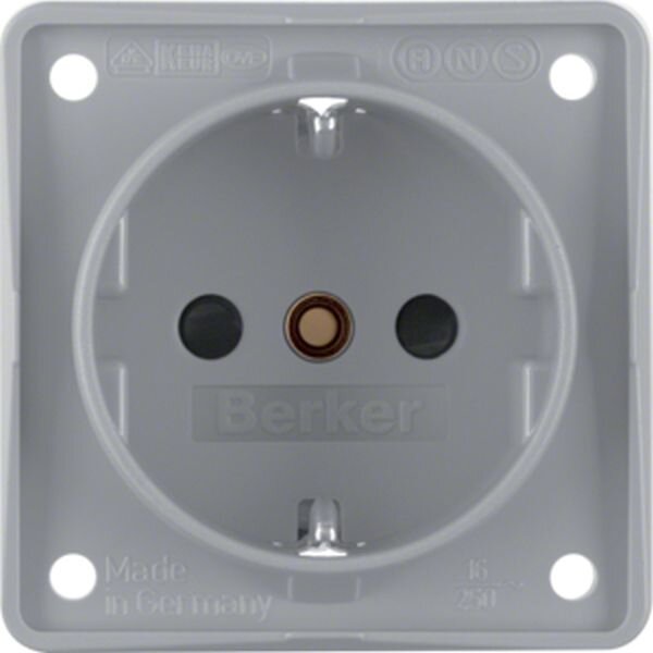 BERKER Steckdose SCHUKO 941952506 grau matt