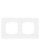 SIEMENS Rahmen 5TG1112-0 Titanweiss 2fach 161x90