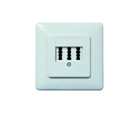1PROT Telefondose UP 2x6/6NF/F rw PTAE
