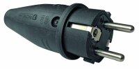 PROT Gummistecker schwarz IP44 TPE
